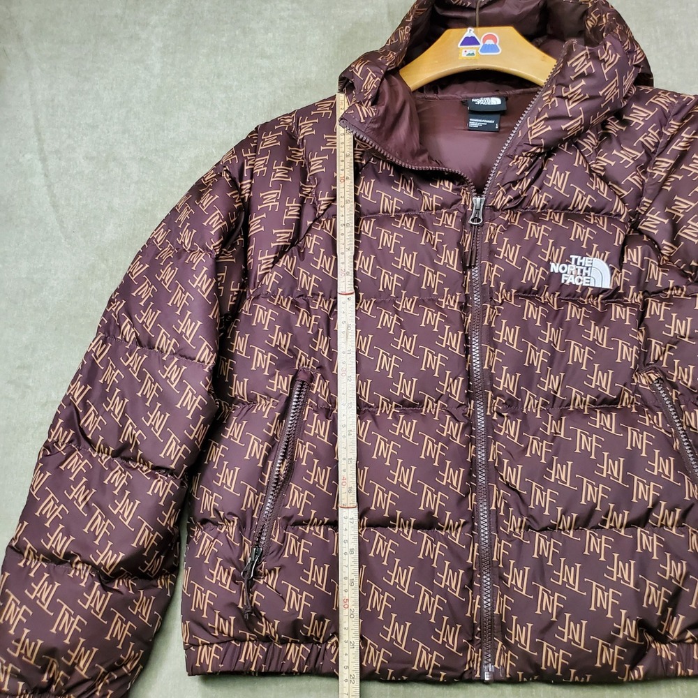 The North Face Womens Hydrenalite Hooded Puffer Jacket NF0A5GGG Brown Large NWT - Picture 7 of 16